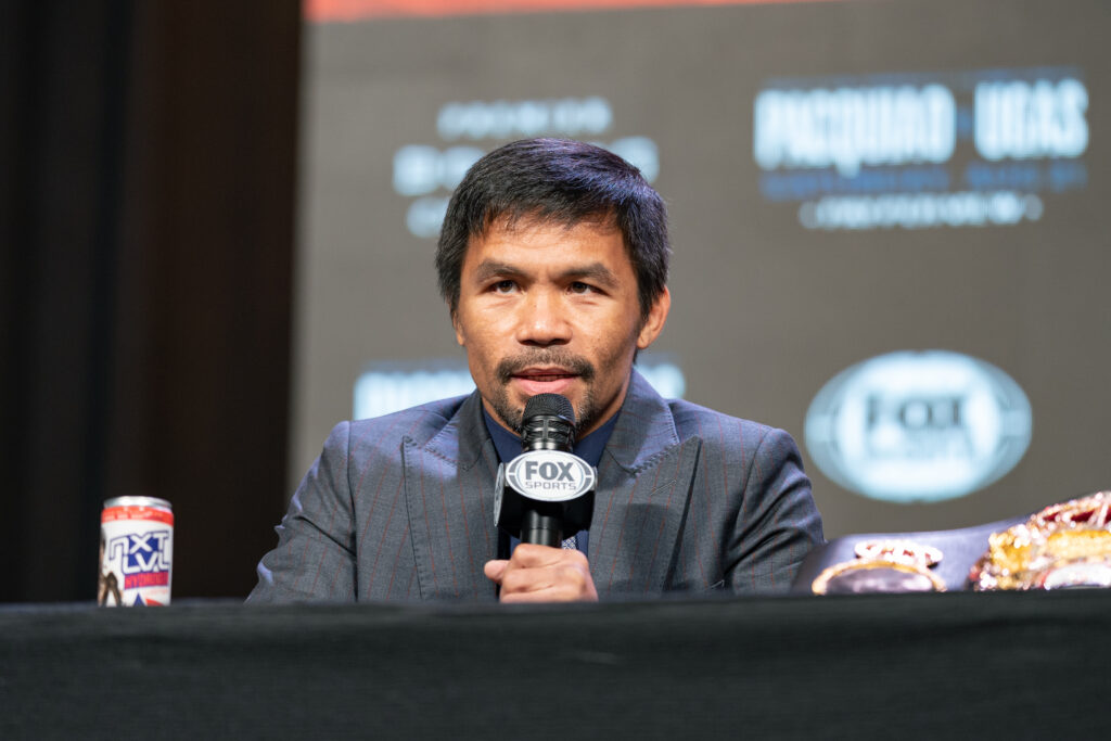 Pacman at press conference