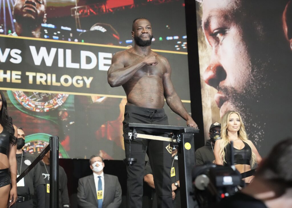 Wilder fury III weigh in