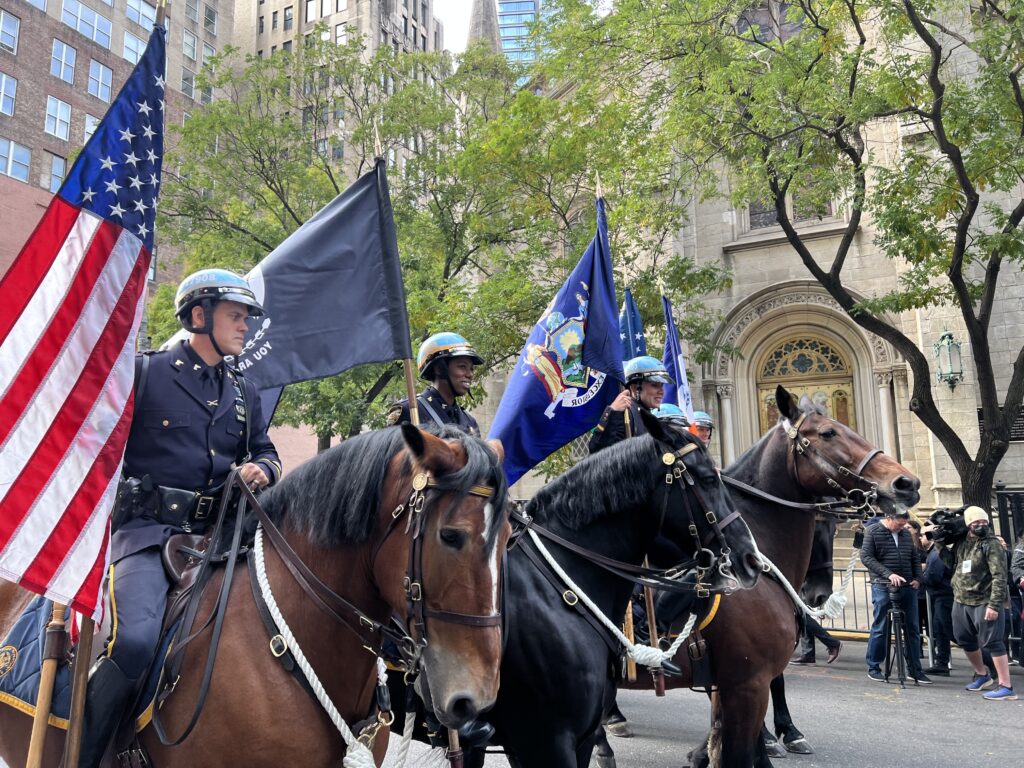 armed forces on horses